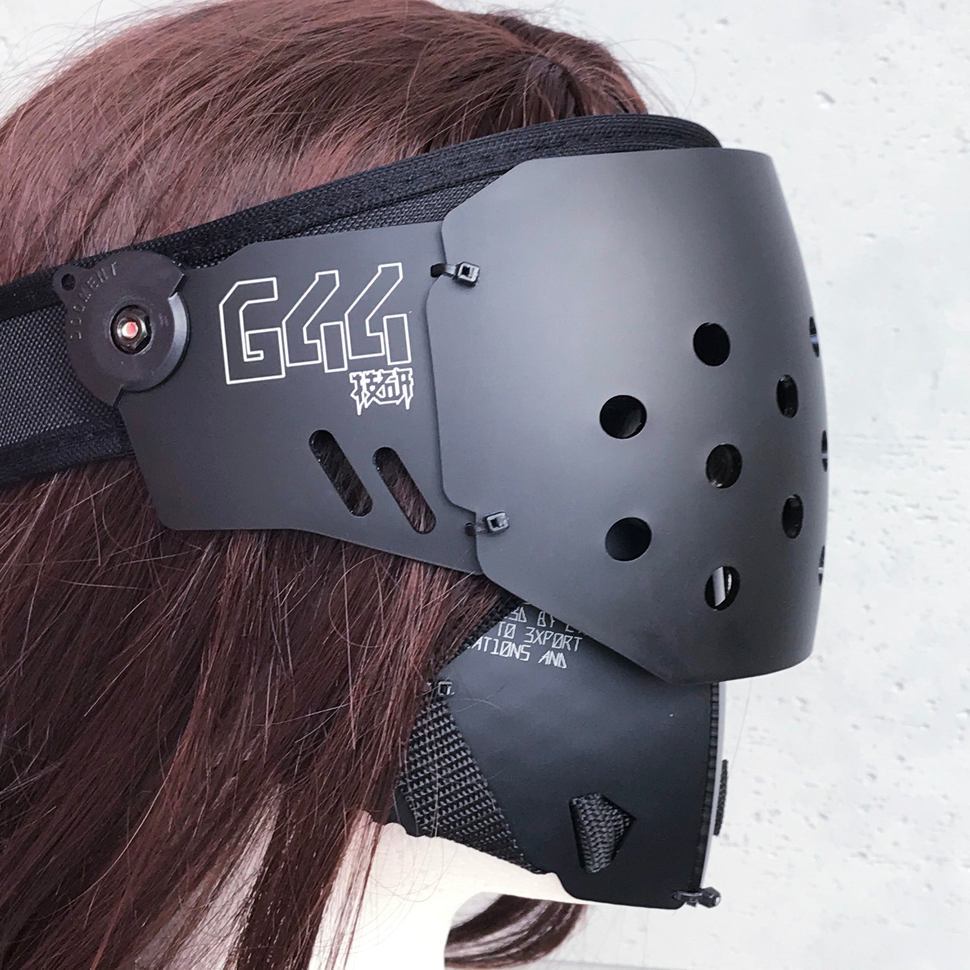 Face shield unit (half/matt black)