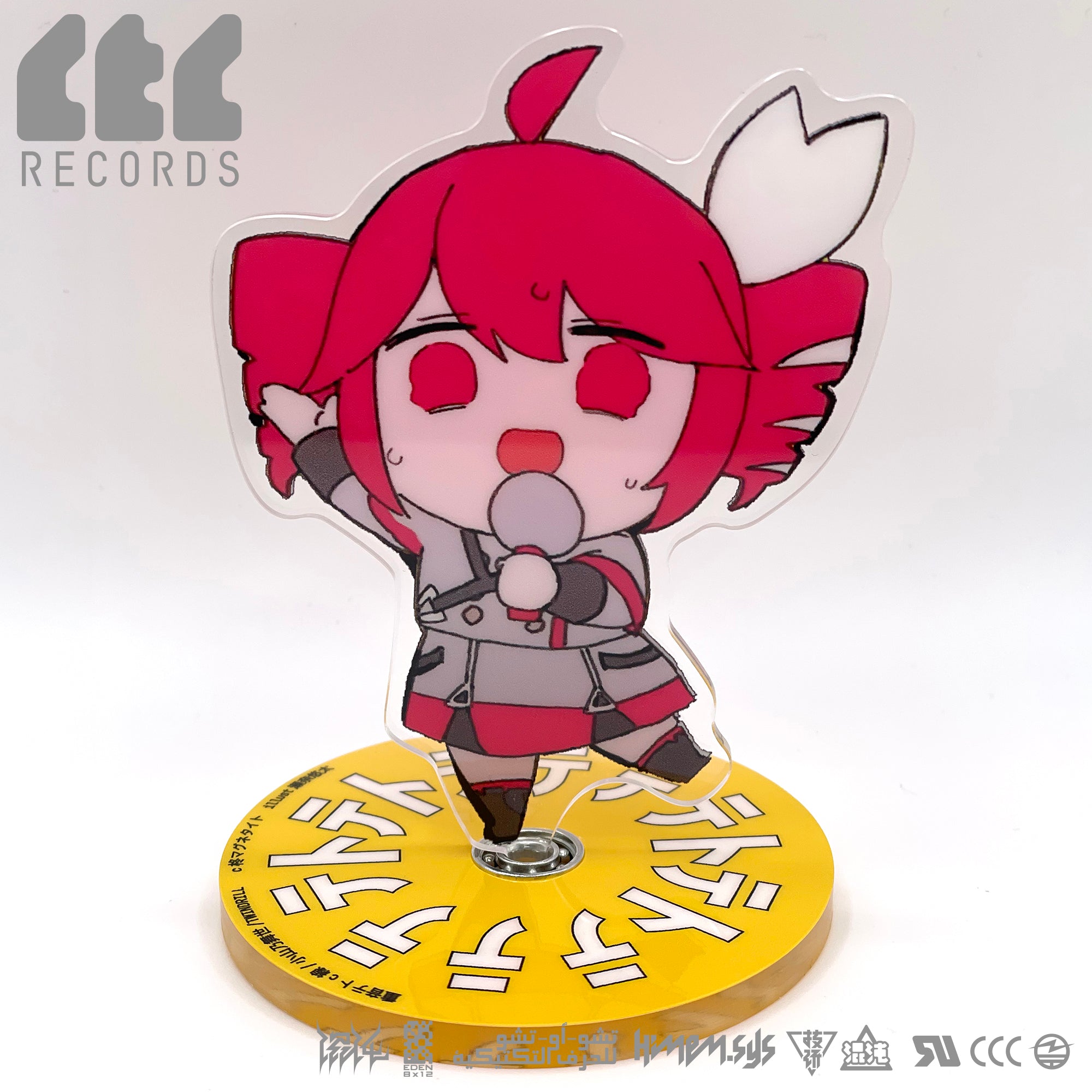 Kasane Teto Rotating Acrylic Stand Hiiragi Magnetite/Sena Yuuta Ver.