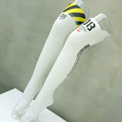 Knee-high socks_caution08