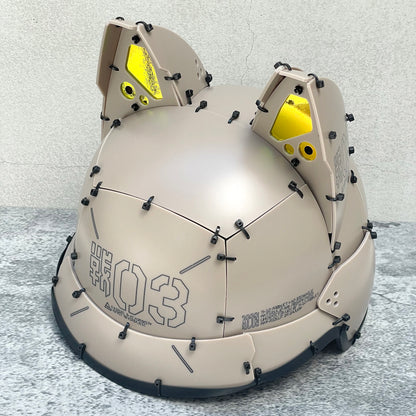 ネコミミ搭載式ヘルメット