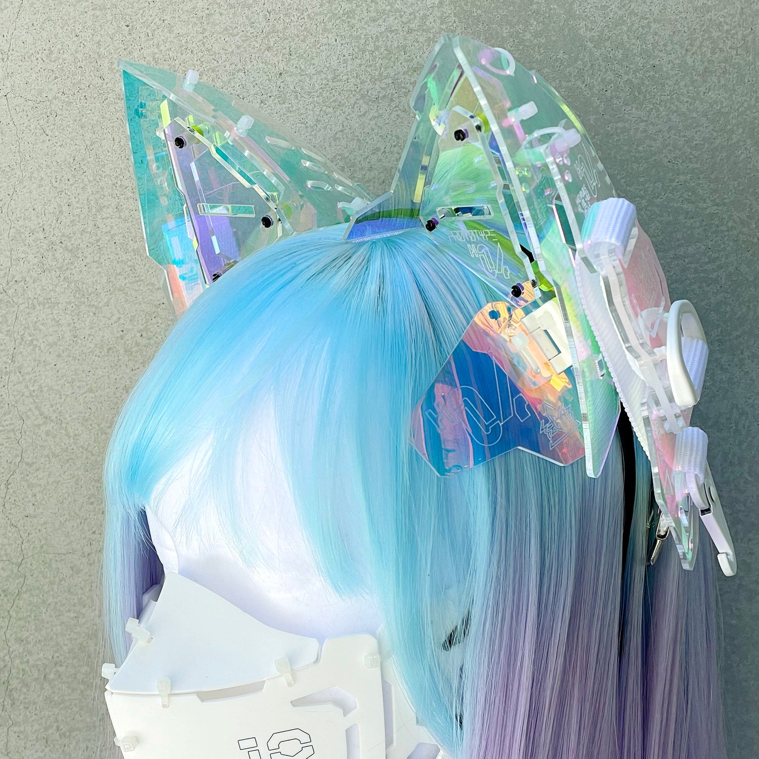 大型立体ネコミミユニット H-04　オーロラ