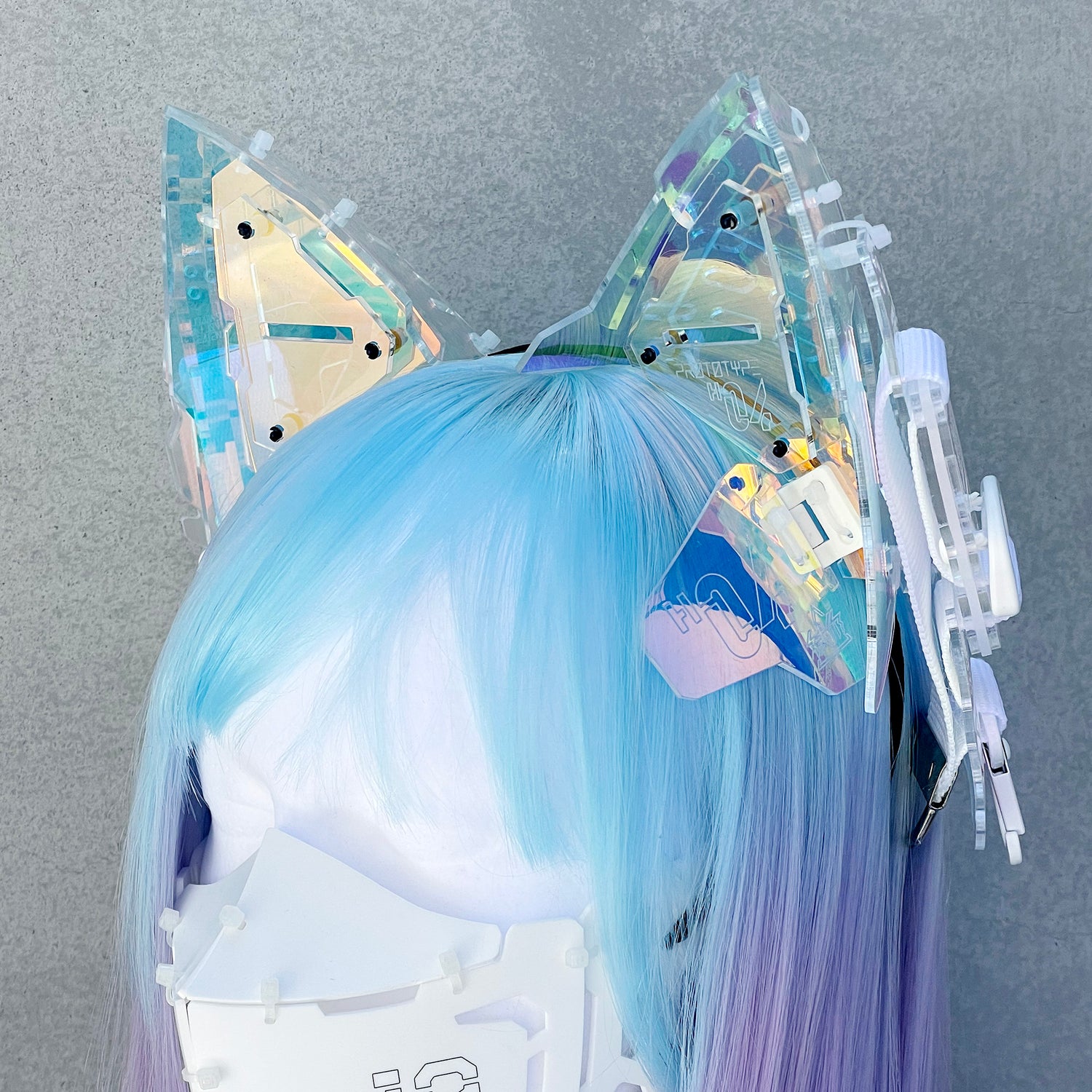 大型立体ネコミミユニット H-04　オーロラ
