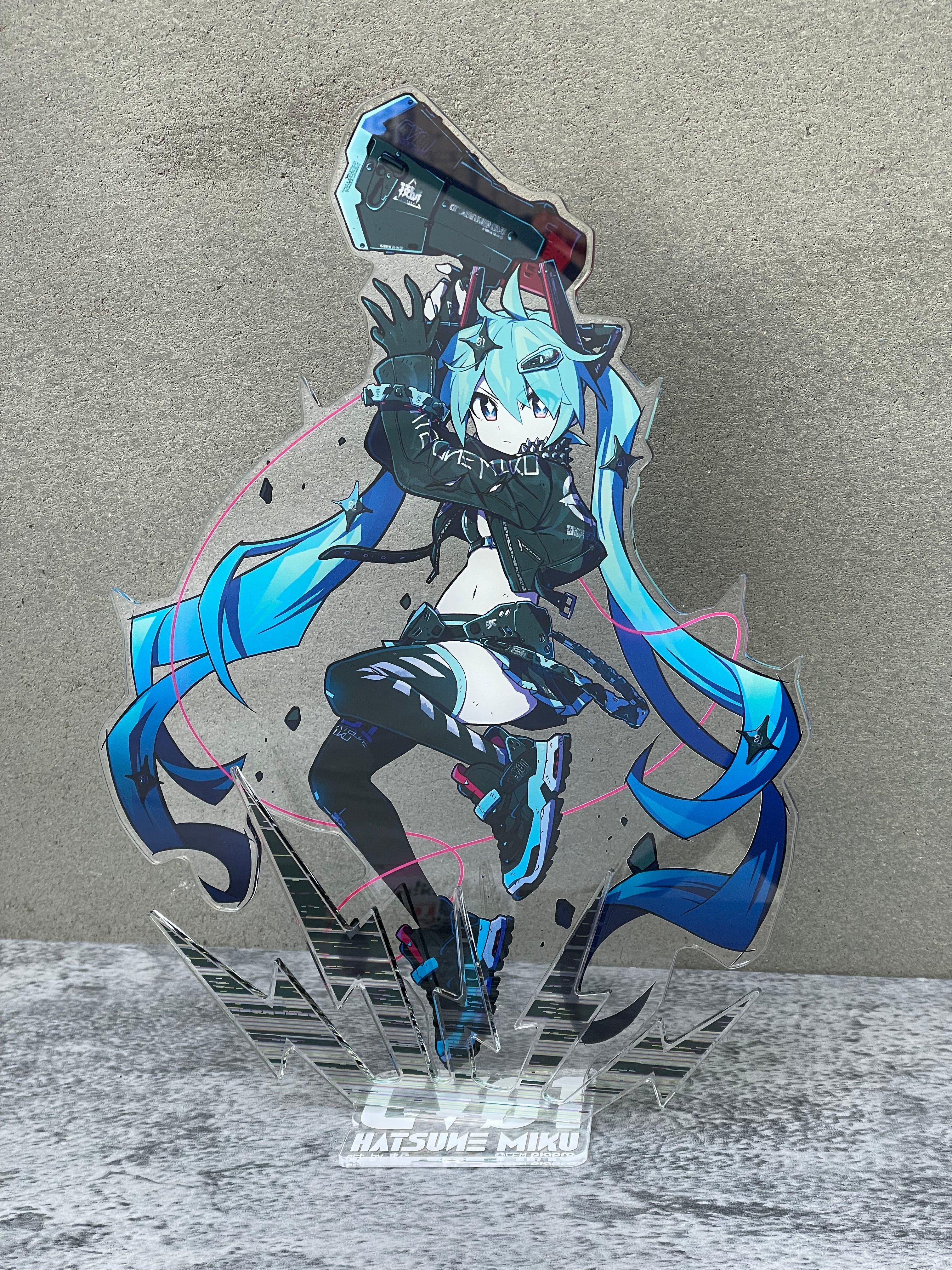 初音ミクx中央町戦術工芸　特大アクリルスタンド