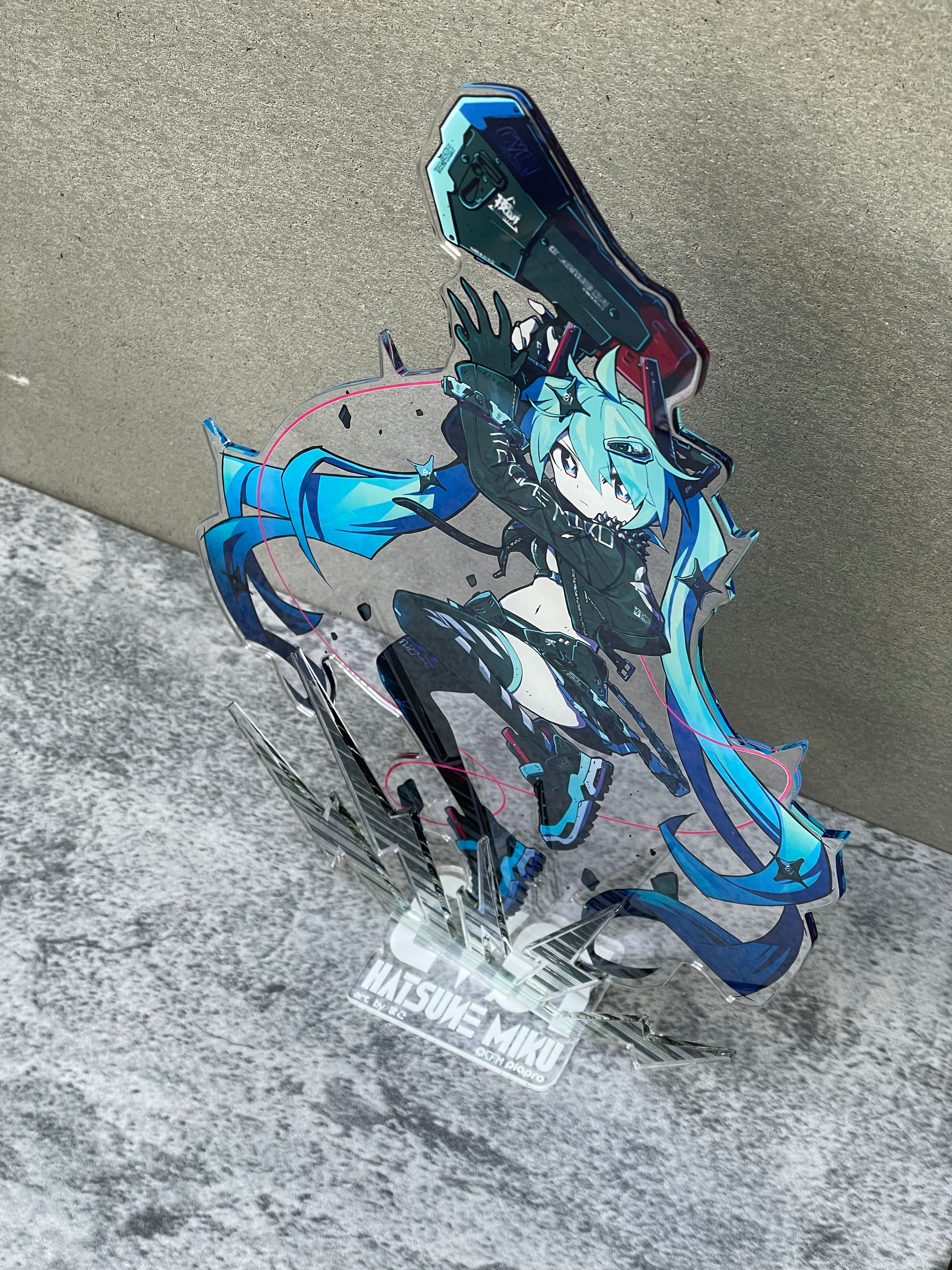 初音ミクx中央町戦術工芸 特大アクリルスタンド