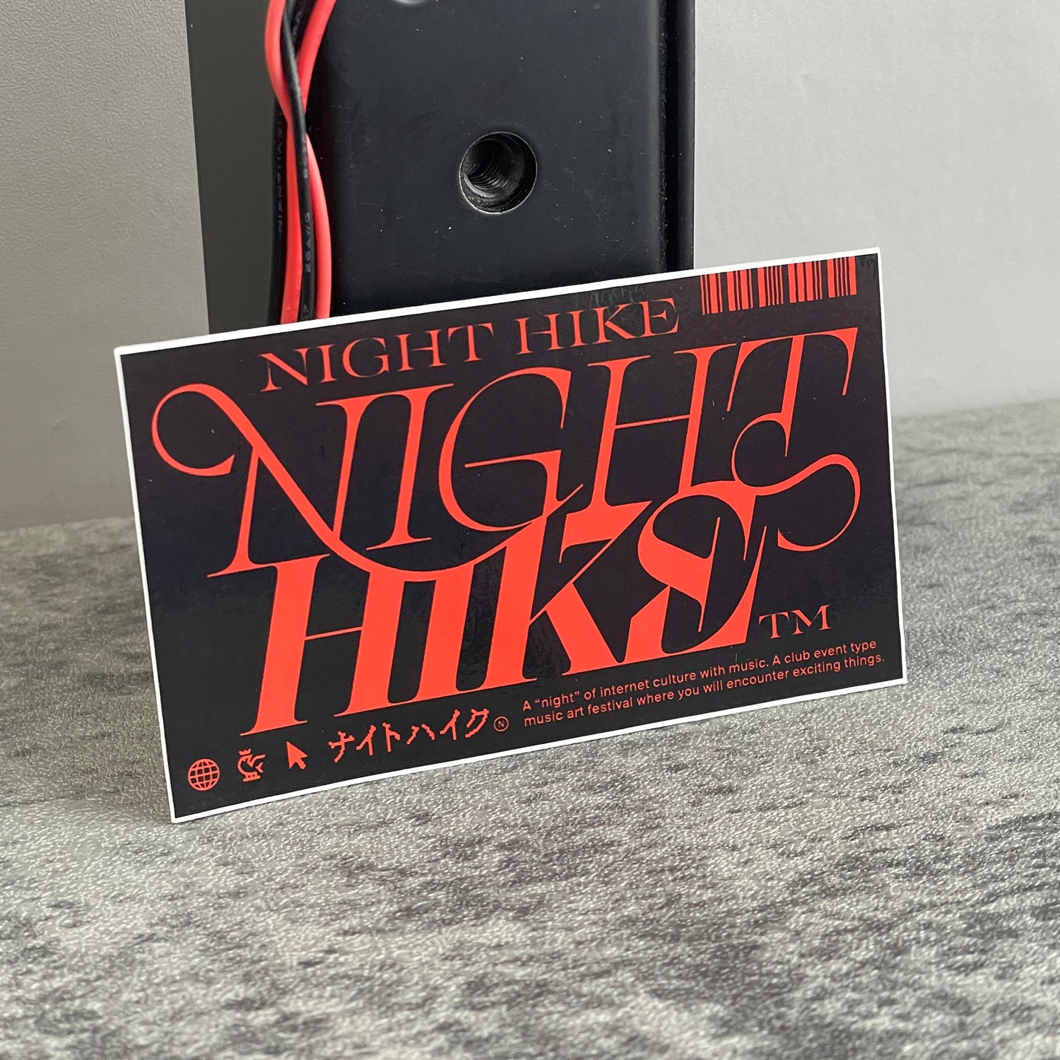 Sticker NIGHT HIKE (Red)