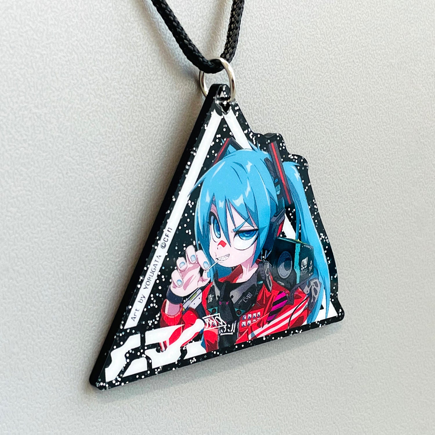 Hatsune Miku acrylic pendant YORUGATA ver.