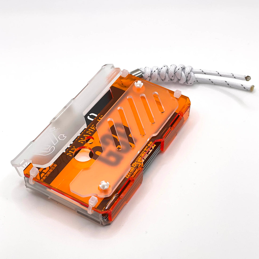 Armored Card Container Unit mk4+ [Business Card Size] [EC Exclusive] Clear x Orange