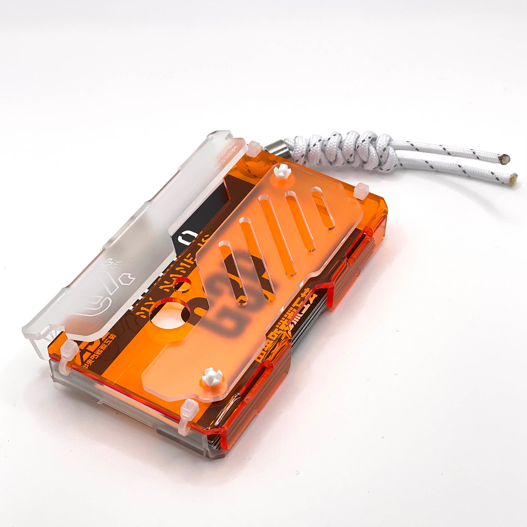 装甲カードコンテナユニットmk4+[名刺サイズ]【EC限定】clear x orange