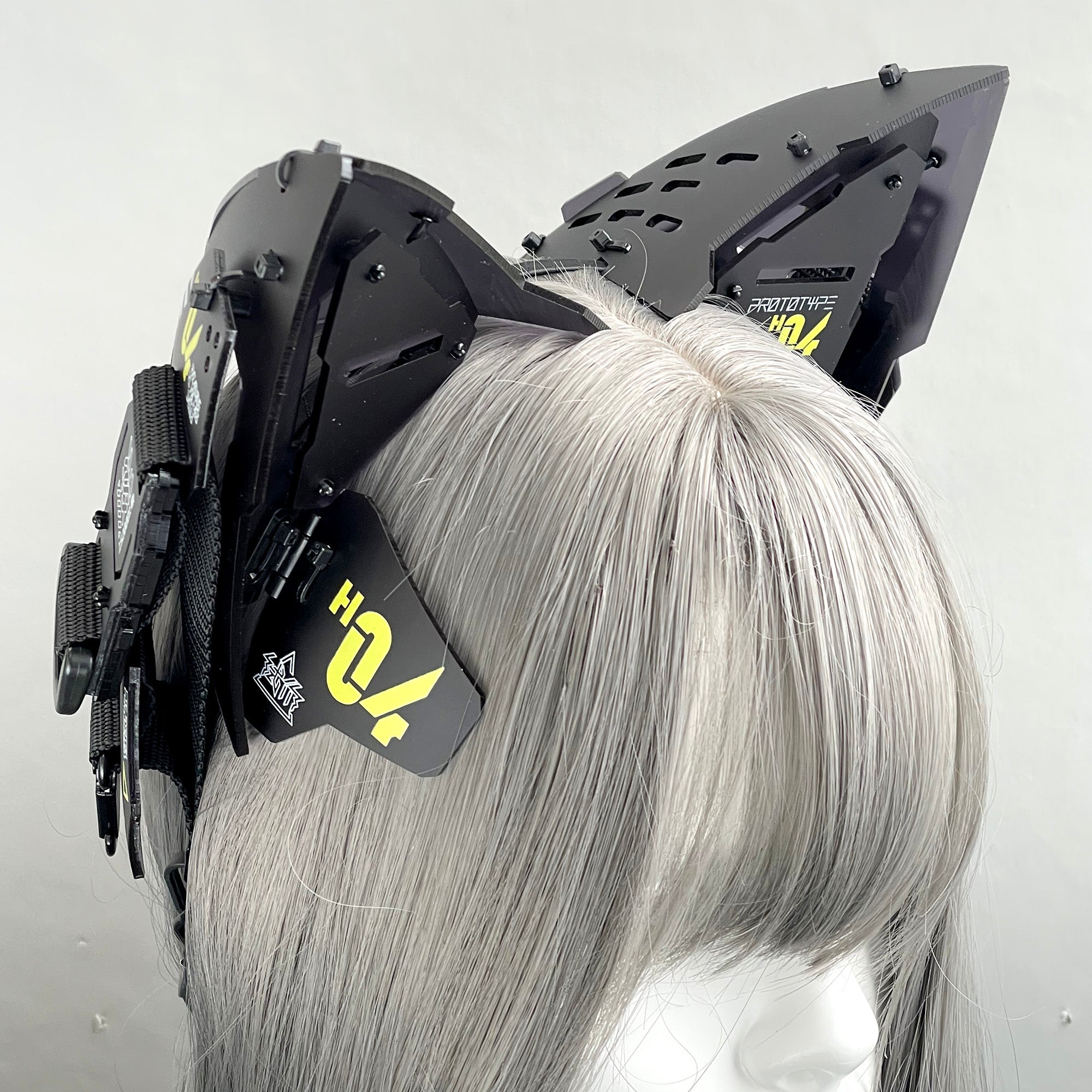 4【元値12,100円】中央町戦術工芸　サイバー系　ネコミミユニット 大型立体ネコミミユニット H-04 – 中央町戦術工芸