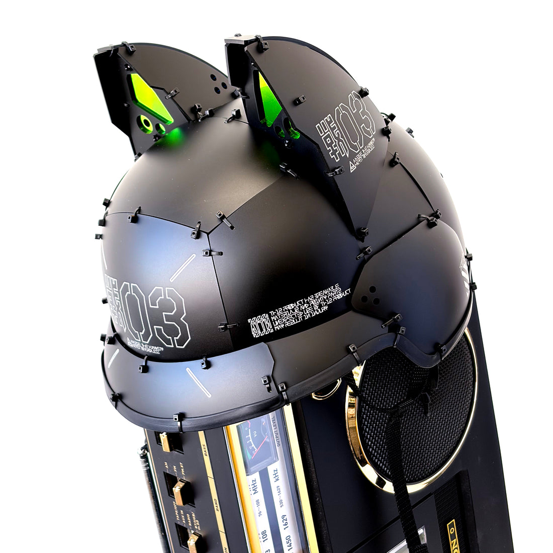 Cat ears equipped helmet