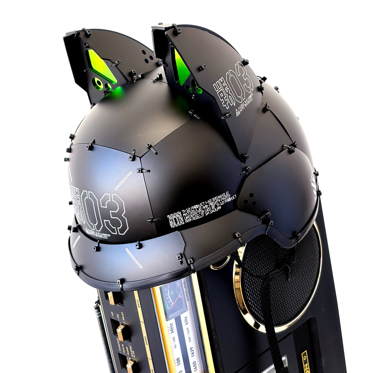 Cat ears equipped helmet