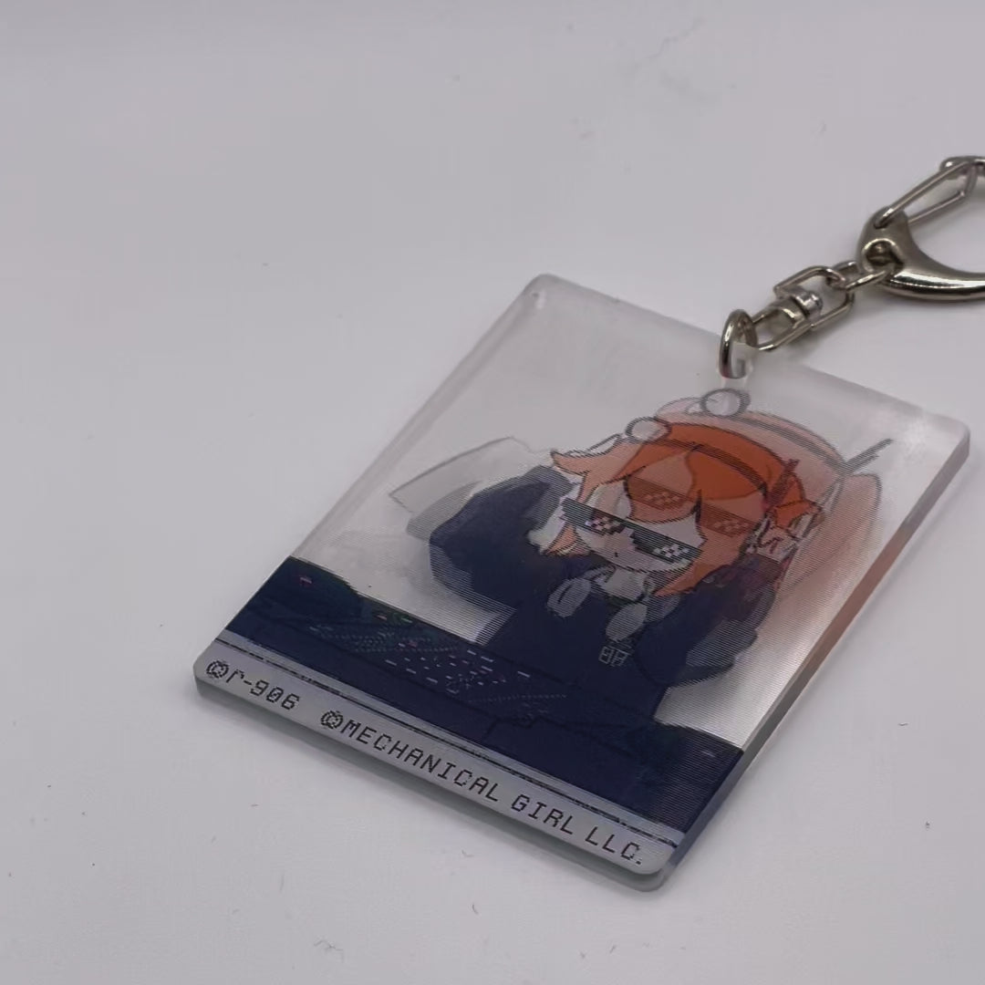 the hole/Rei Adachi animation keychain